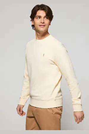 Polo Club® Sudadera Color Crudo Relax De Cuello Redondo Y Bordado Rigby Go