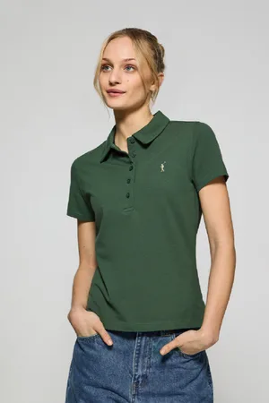 Polo Club® Polo Pereira De Cinco Botones Con Bordado Rigby Go