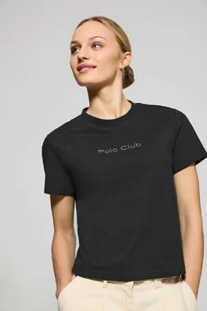 Polo Club® Camiseta Tori Negra Con Logo Minimal Combo