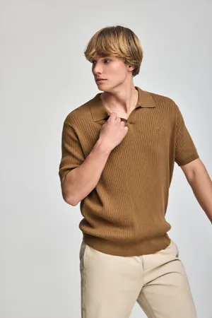 Polo Club® Jersey Color Acanalado Jay Con Monograma Bordado