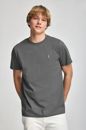 Polo Club® Camiseta Gris Con Cuello Redondo Y Bordado Rigby Go