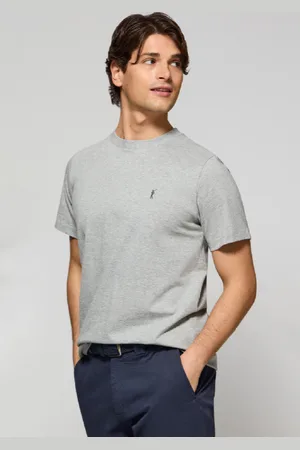 Polo Club® Camiseta Gris Vigoré Con Cuello Redondo Y Bordado Rigby Go
