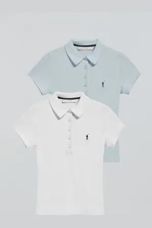 Polo Club® Pack De Dos Polos Azul Claro Y Blanco Con Logo Rigby Go