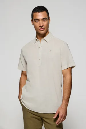 Polo Club® Camisa Color Polera De Lino Y Algodón Con Bordado Rigby Go