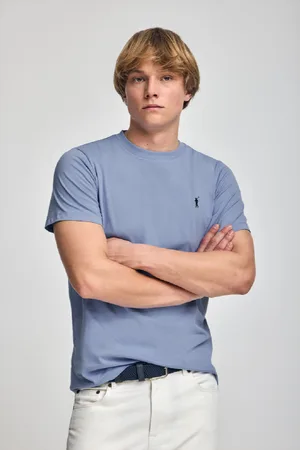Polo Club® Camiseta Azul Con Cuello Redondo Y Bordado Rigby Go