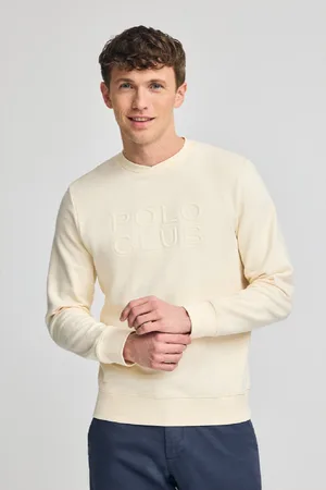 Polo Club® Sudadera Holgada Iconic Color Crudo Con Logo En Relieve
