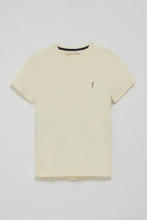 Polo Club® Camiseta Color Crudo De Cuello Redondo Con Bordado Rigby Go