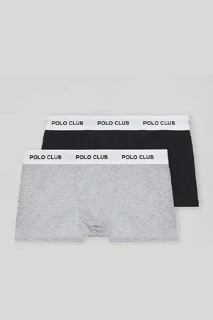 Polo Club® Pack De Dos Boxers Negro Y Gris Con Logotipo