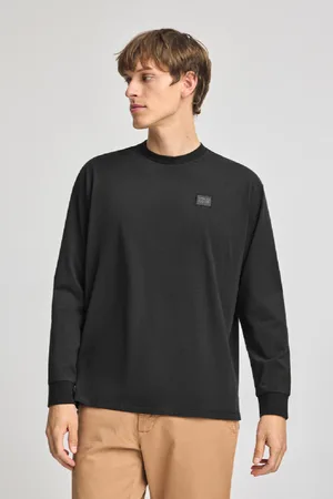 Polo Club® Camiseta Negra Holgada Con Detalle
