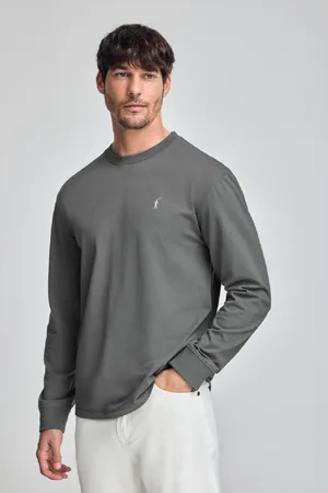 Polo Club® Camiseta Gris De Manga Larga Y Bordado Rigby Go