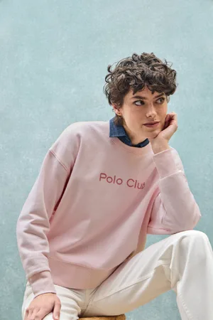 Polo Club® Sudadera Con Logo Frontal Engomado