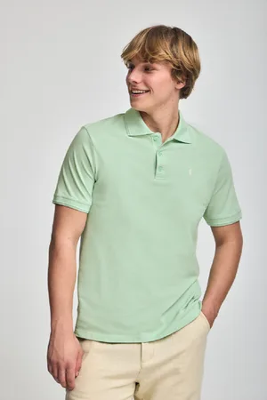 Polo Club® Polo Color De Manga Corta Y Tres Botones Con Logo Bordado Rigby Go