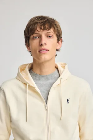 Polo Club® Sudadera Color Crudo Con Capucha Y Cremallera Con Logo Rigby Go