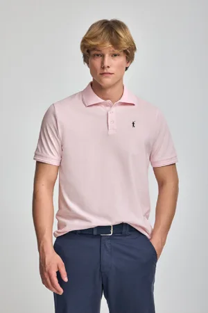 Polo Club® Polo De Manga Corta Y Tres Botones Con Logo Bordado Rigby Go