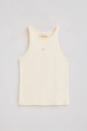 Polo Club® Camiseta Color Crudo De Lino Y Algodón Con Monograma Bordado