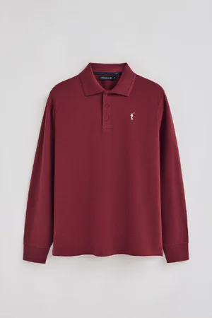 Polo Club® Polo De Manga Larga De Tres Botones Y Bordado Rigby Go