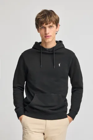 Polo Club® Sudadera Negra Con Capucha Y Bordado Rigby Go