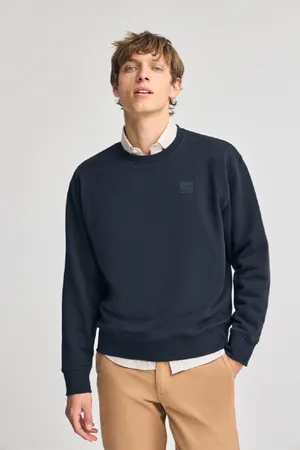 Polo Club® Sudadera Navy Relax De Cuello Redondo Con Detalle