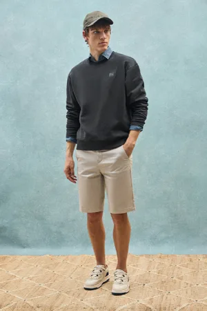 Polo Club® Sudadera Negra Relax De Cuello Redondo Con Detalle