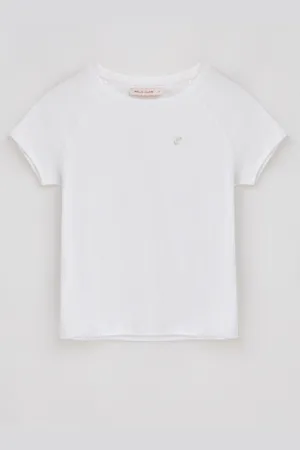 Polo Club® Camiseta Blanca Hesperia Con Monograma Bordado