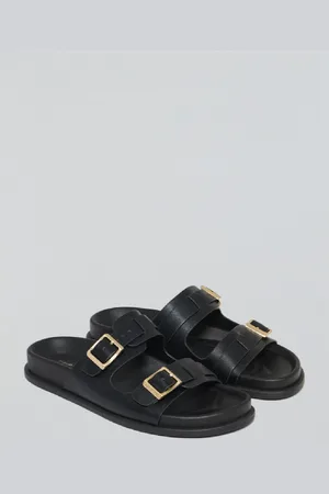 Polo Club® Sandalia Bio Negra Blake Con Hebillas
