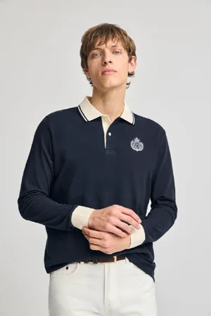 Polo Club® Polo De Manga Larga Anchor Con Detalle Náutico