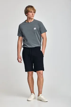 Polo Club® Bermuda Jonas Azul Oscuro De Algodón Y Patrón Relaxed Fit Con Parche En Sarga Engomado