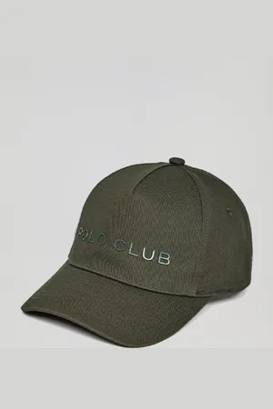 Polo Club® Gorra Verde Con Logo Engomado Y Print