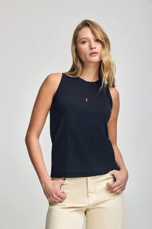 Polo Club® Camiseta Básica Sin Mangas Y Cuello Redondo Con Logo Bordado Rigby Go