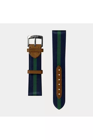 Ralph Lauren Hombre Relojes - Correa de reloj de seda con rayas