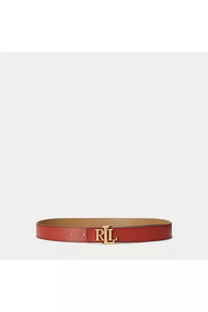 Ralph Lauren Mujer Cinturones - Cinturón reversible de piel con logotipo