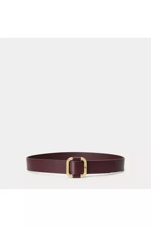 Ralph Lauren Mujer Cinturones - Cinturón de piel con hebilla deslizante
