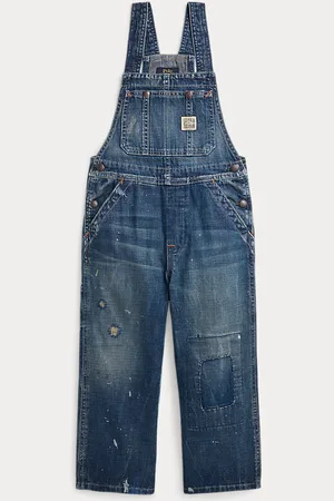 Tapered jeans con parches para niño - Moda denim para niños 
