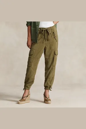 Ralph Lauren Pantalón cargo en sarga de mezcla de lino