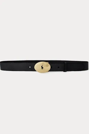 Ralph Lauren Cinturón Polo ID de piel vachetta