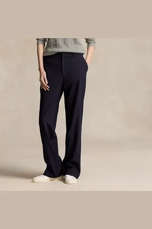 Ralph Lauren Pantalones rectos de tiro alto