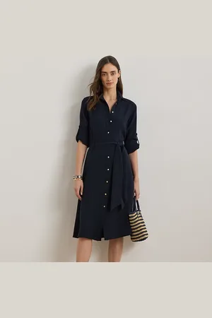 Ralph Lauren Vestido camisero ajustado y con vuelo