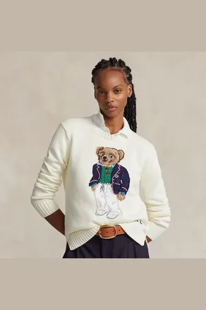 Ralph Lauren Jersey de cuello redondo con Polo Bear