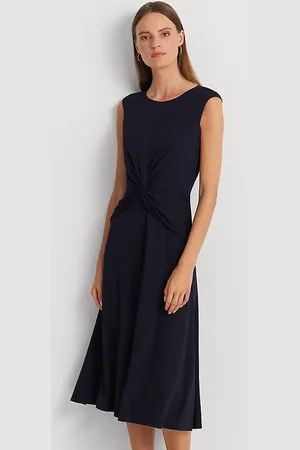Ralph Lauren Vestido de punto con detalle anudado