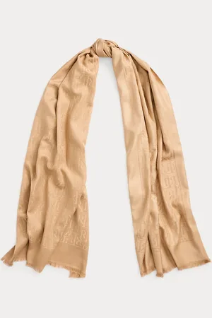 Ralph Lauren Bufanda de jacquard de mezcla de algodón