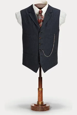 Ralph Lauren Chaleco en espiga con rayas