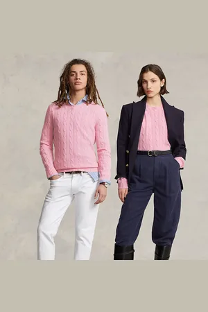 Ralph Lauren Jersey de cachemira en punto de ochos