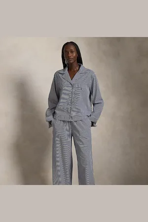 Ralph Lauren Pijama de popelina de manga larga