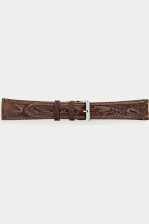 Ralph Lauren Correa de piel para reloj de pulsera