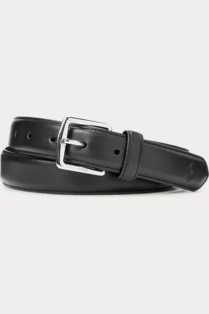 Ralph Lauren Cinturón de vestir de piel plena flor