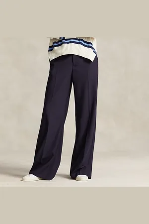 Ralph Lauren Pantalón de faya de lana elástica
