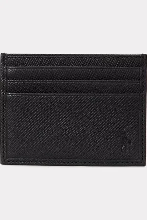 Ralph Lauren Tarjetero de piel Saffiano