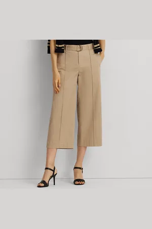 Ralph Lauren Pantalón de pernera ancha con cinturón