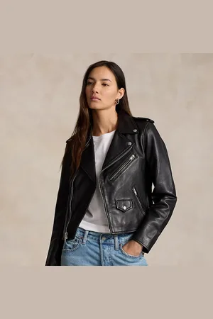 Ralph Lauren Cazadora motera de piel de oveja