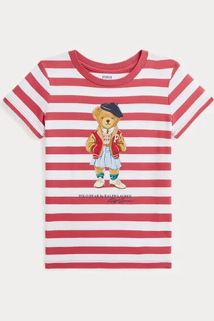 Ralph Lauren Camiseta de algodón con Polo Bear